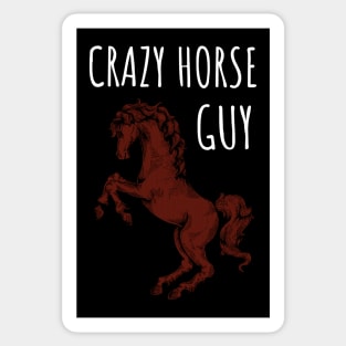 Crazy Horse Guy Sticker